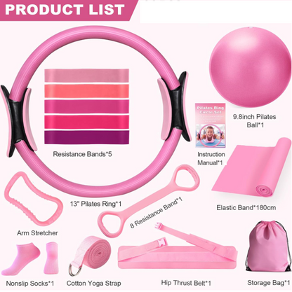 13-Piece Yoga & Pilates Training Set