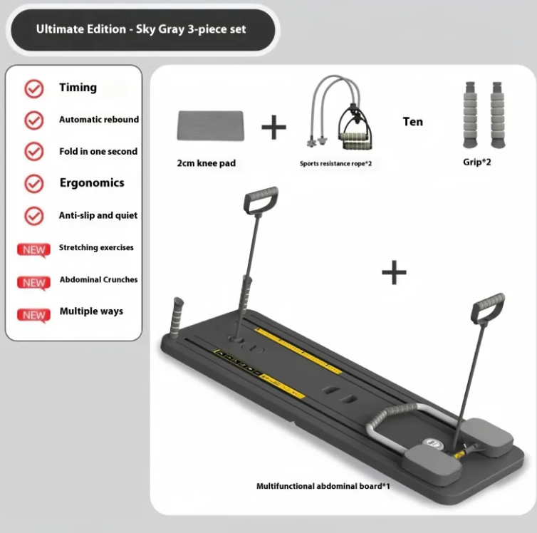 Multi-Function Abdominal Wheel Fitness Board