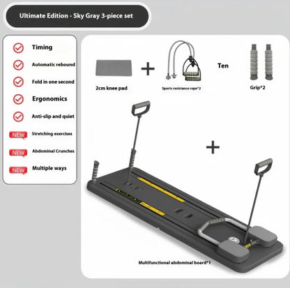 Multi-Function Abdominal Wheel Fitness Board