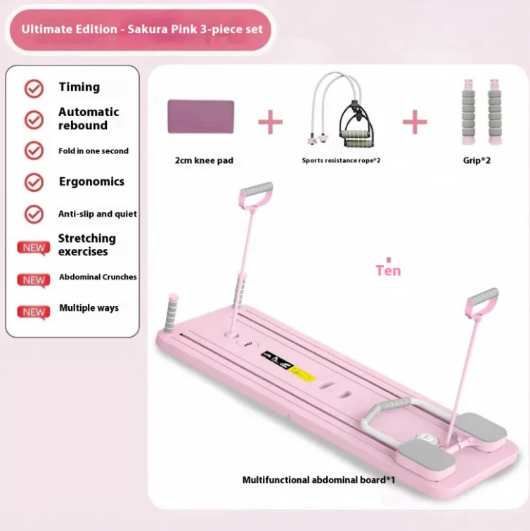 Multi-Function Abdominal Wheel Fitness Board