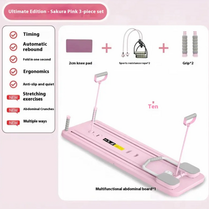 Multi-Function Abdominal Wheel Fitness Board